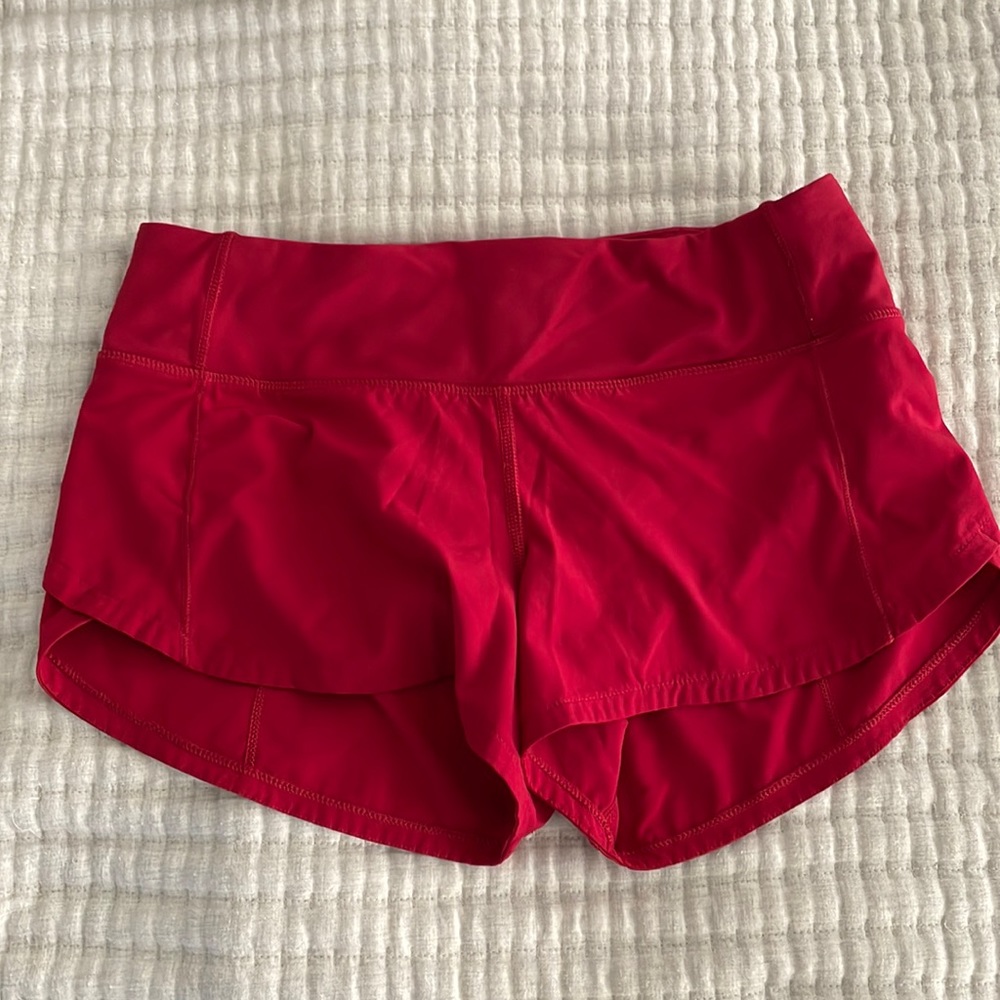 Lululemon running shorts Red